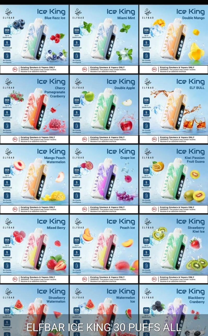 ELF BAR Ice King 30000 Puffs Disposable Vape 50mg in UAE | Order Now