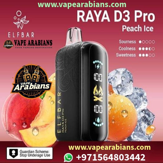 ELFBAR RAYA D3 PRO Disposable Vape – 30,000 Puffs, Rechargeable UAE,Dubai