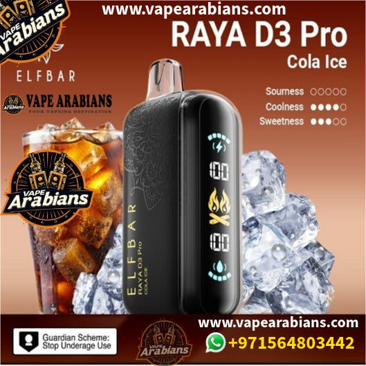 ELFBAR RAYA D3 PRO Disposable Vape – 30,000 Puffs, Rechargeable UAE,Dubai