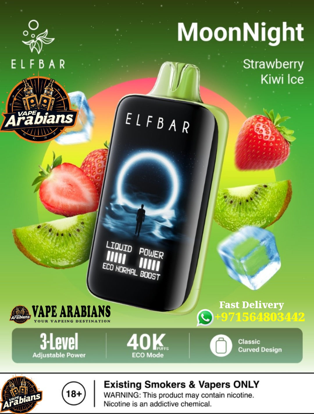 ELF BAR Moon Night 40000 Puffs 50MG Disposable Vape in Dubai