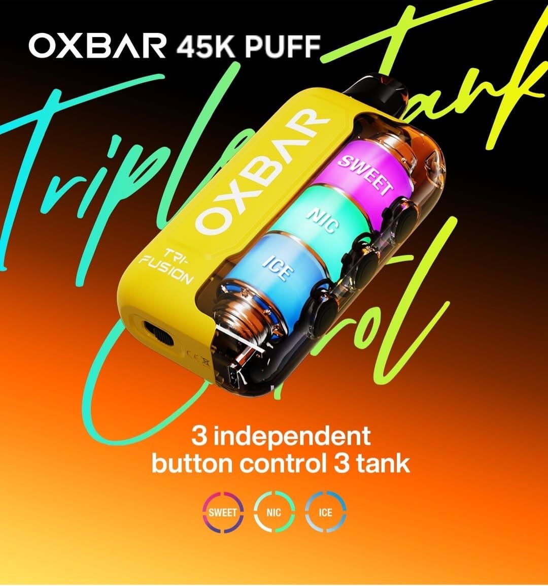 OXBAR 45K Puffs Disposable Vapes  Online in Dubai | Buy OXBAR Tri-Fusion 45000 in UAE