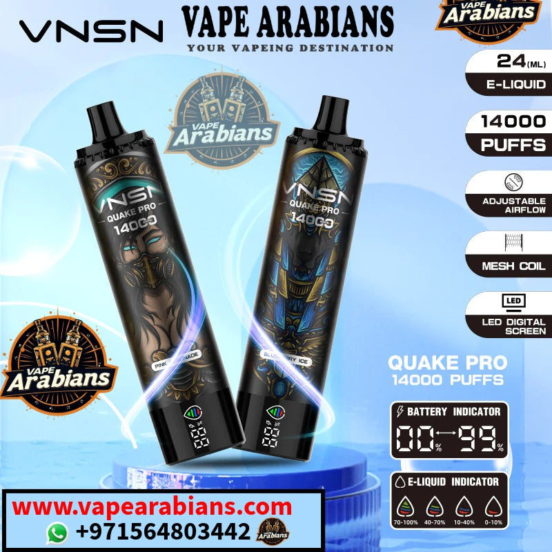 VNSN Quake Pro 14000 Puffs Disposable Vape In Dubai