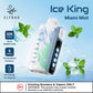 Elf Bar Ice King 30000 Ice King Miami Mint Ice  disposable vape, 50mg, 5-level ice, Dubai UAE