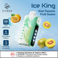 Elf Bar Ice King 30000  Kiwi Passion Fruit Guava disposable vape, 50mg, 5-level ice, Dubai UAE