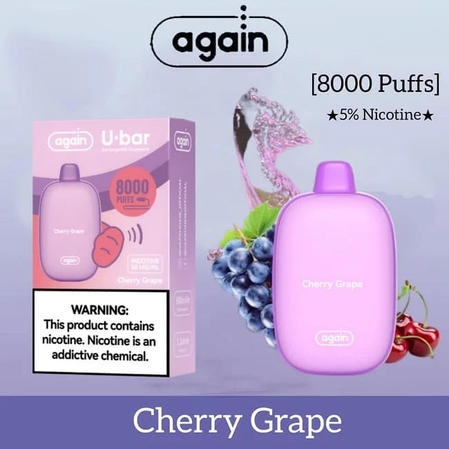 Again u-bar 8000 puffs Disposable Vape best in uae
